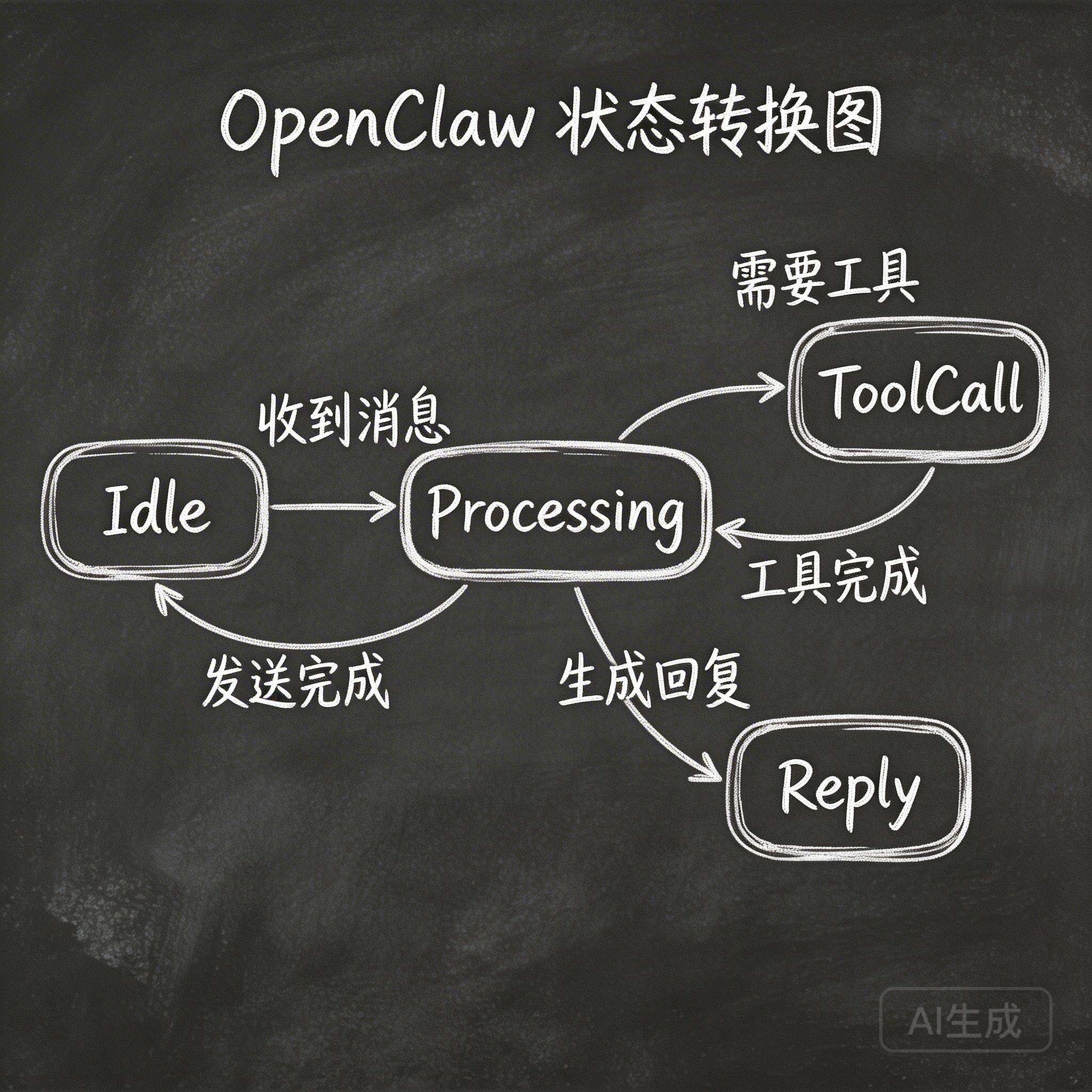 OpenClaw 状态转换图