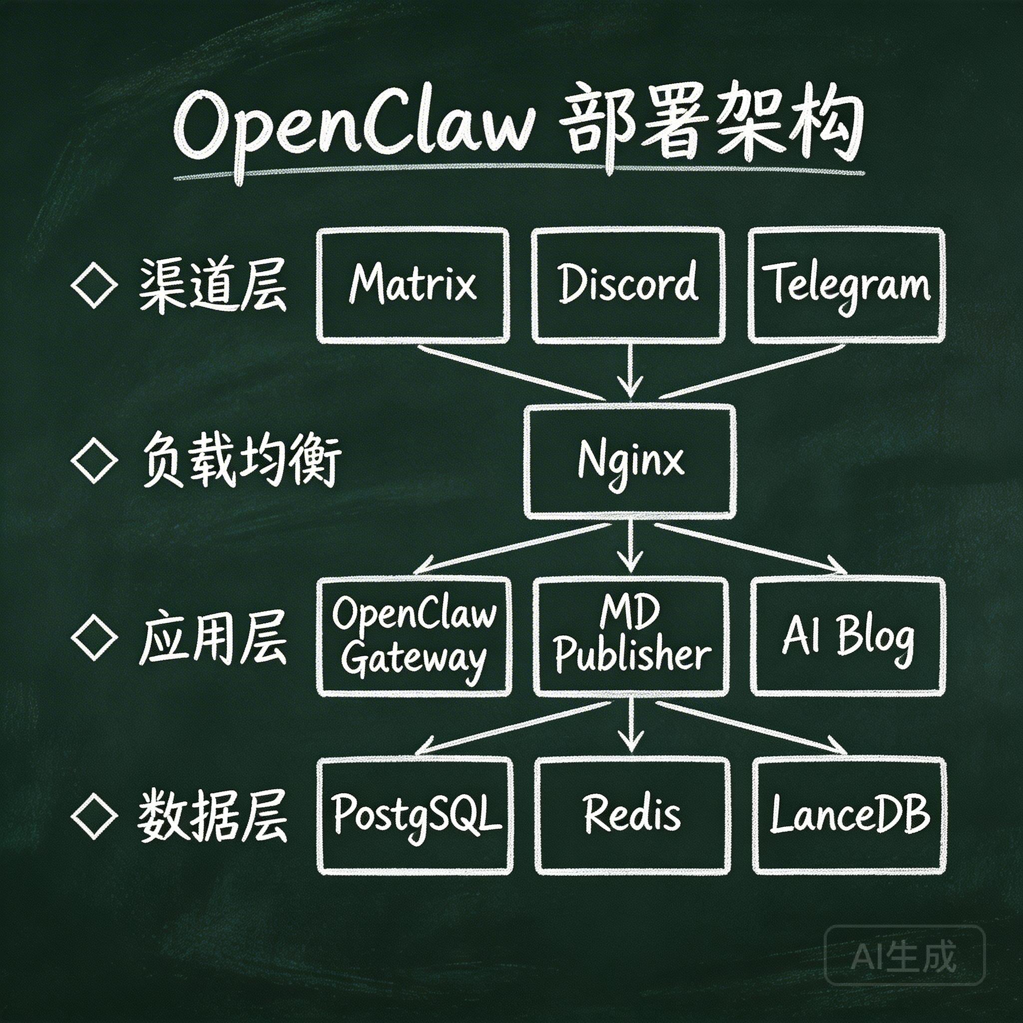 OpenClaw 部署架构图